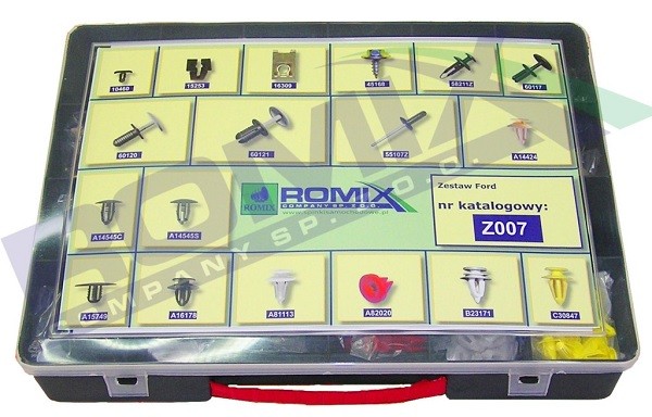ROMIX Conjunto de grampos, carroçaria Z007 ROMIX Grelha frontal Z007 experiência