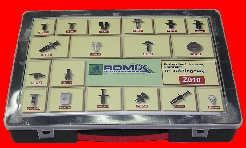 ROMIX Conjunto de grampos, carroçaria Z010 ROMIX Tampa da mala Z010 experiência