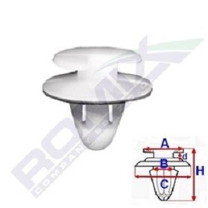 ROMIX Príchytka ozdobnej / ochran. liżty 11361 ROMIX 11361 Ozdobná ochranná liżta dverí LANCIA THESIS cena