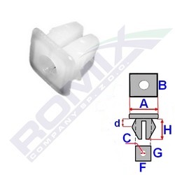 ROMIX Clip, Fregio / Modanatura protettiva 15002 ROMIX 15002 Modanatura portiera Jeep Renegade B1 originali prezzo