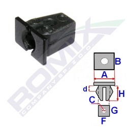 ROMIX Clip, list 15505 ROMIX 15505 Dörrar 480 E (482) 1992