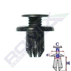 ROMIX Clip, trim / protective strip 60002 ROMIX 60002 Clip, trim / protective strip
