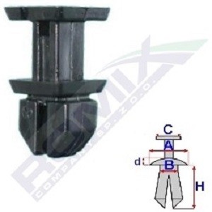 ROMIX Stopper, ehis- / kaitseliist 604201 ROMIX 604201 Ukseliistud Mercedes W168 odava hinnaga