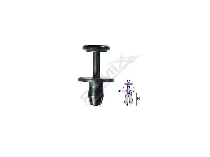 ROMIX Klips, pynte- / beskyttelseslist A17156 Dørlister ROMIX Toyota URBAN CRUISER A17156