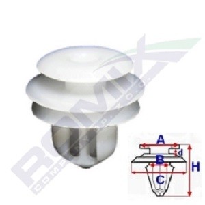 ROMIX Clip, Zier- / Schutzleiste A175048 A175048 ROMIX Zierleisten Civic III Kosten