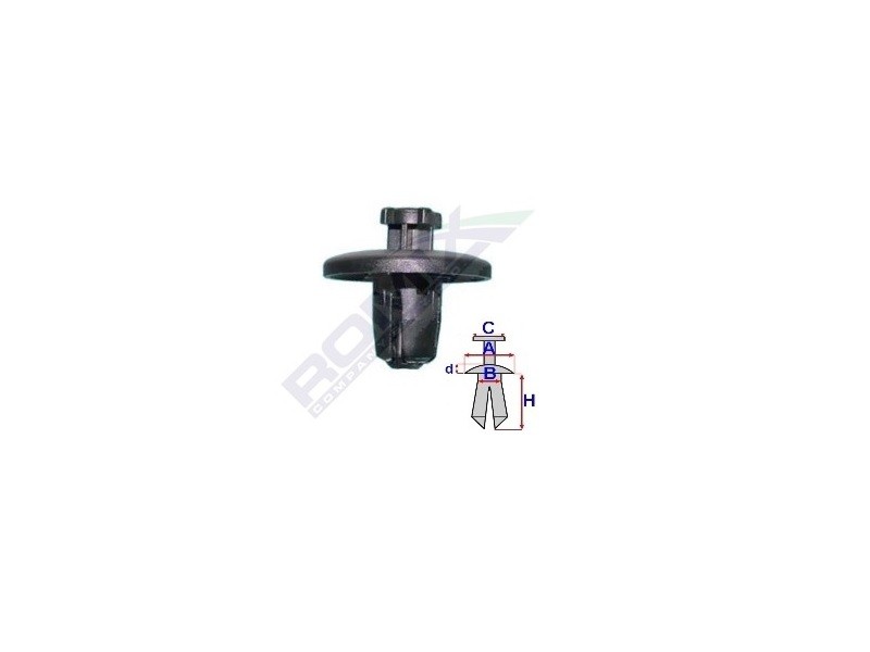 Stopper, ehis- / kaitseliist ROMIX A20001 ROMIX A20001 PEUGEOT 1007 2009 Tagaukse liist ja esiukse liist