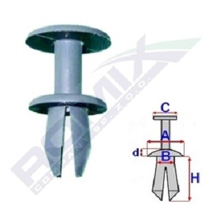ROMIX Clip, enjoliveur A82006 Suzuki SAMURAI Bandes de protection ROMIX A82006