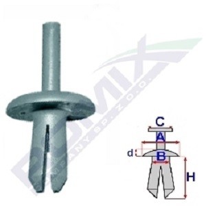 ROMIX Clips, side- / beskyttelseslister A82016 Beskyttelsesliste ROMIX Volvo S60 A82016