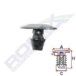 ROMIX Clip, enjoliveur A82031 ROMIX A82031 Moulure de porte Peugeot 307 SW pas cher