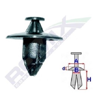 ROMIX Clip, Zier- / Schutzleiste B16782 B16782 ROMIX Civic III Zierleisten kaufen