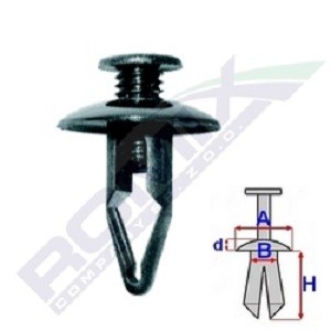 Clip, trim / protective strip ROMIX B16858 ROMIX B16858 NISSAN ALMERA 2025 door trim price
