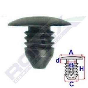 ROMIX Clip, enjoliveur B18746 ROMIX B18746 Portes HONDA Jazz III 3/5 portes (GE_, GG_, GP_, ZA_) 2009