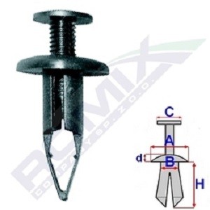 ROMIX Clip, listwa ochronna B19739 ROMIX B19739 Drzwi Lexus IS SportCross 2001