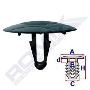 ROMIX Clips, side- / beskyttelseslister B22010 ROMIX B22010 TOYOTA Avalon Sedan (_X1_) Pynteliste til en rimelig pris