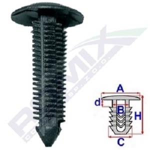 ROMIX Conjunto de grampos, carroçaria B22042 ROMIX B22042 Conjunto de grampos, carroçaria