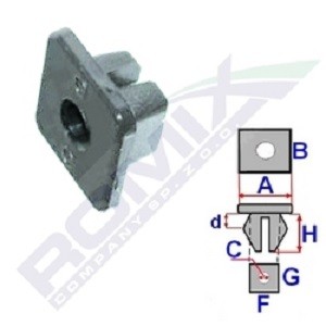 ROMIX Clips, side- / beskyttelseslister B22126 ROMIX B22126 Pynteliste Toyota YARIS billig