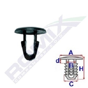 ROMIX Stopper, ehis- / kaitseliist B22146 ROMIX B22146 Tagaukse liist ja esiukse liist Citroën BX originaal