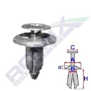 ROMIX Stopper, ehis- / kaitseliist B25274 ROMIX B25274 Tagaukse liist ja esiukse liist Hiace Van (H11, H20, H30, H40) hind