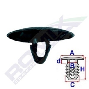 ROMIX Clip, listwa ochronna B25620 ROMIX B25620 Drzwi LEXUS IS I Sportcross (XE10)