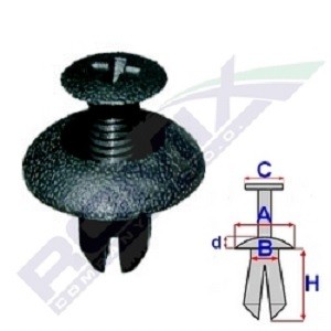 ROMIX Clip, list B25700 pris Dörrlister Mitsubishi CU_W B25700 ROMIX