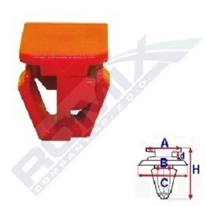 ROMIX Clips, side- / beskyttelseslister B26297 ROMIX B26297 Clips, side- / beskyttelseslister