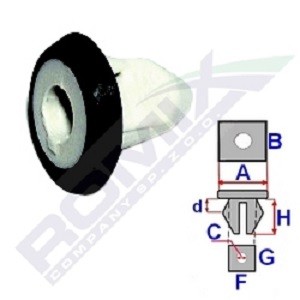 ROMIX Clip, enjoliveur C30178 Seat ALTEA Baguette de porte ROMIX C30178