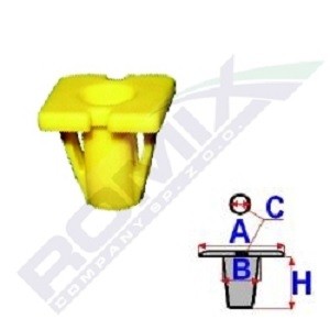 ROMIX Κλιπ, διακοσμητική / προστατευτική λωρίδα C50235 Προστατευτικα πορτασ αυτοκινητου ROMIX PICANTO C50235 φθηνά