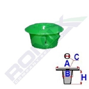 ROMIX Klips, pynte- / beskyttelseslist C50871 ROMIX C50871 Dørlister Volkswagen CC originale