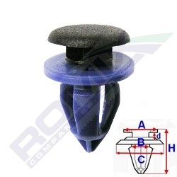 ROMIX Príchytka ozdobnej / ochran. liżty C60141 ROMIX C60141 Ozdobná ochranná liżta dverí Nissan Pathfinder R52 cena