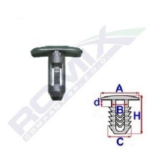 Clip, sier- / beschermingslijst ROMIX C60311 ROMIX C60311: Achtersierlijst Renault CAPTUR 2013