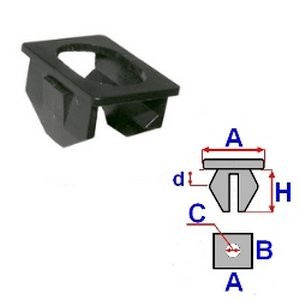 ROMIX Moldings / aizsarguzlika C60383 ROMIX C60383 Apdare aizsarguzlika durvis Fiat UNO orģinālās