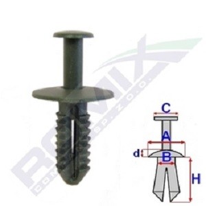 ROMIX Rivetto d'espansione C60425 ROMIX C60425 Supporto paraurti Volvo V40 Station wagon costo