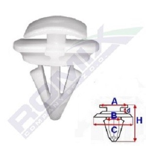 Stopper, ehis- / kaitseliist ROMIX C60427 ROMIX C60427 Volkswagen UP 2019 Ukseliistud
