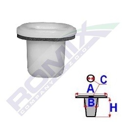 ROMIX Clips, side- / beskyttelseslister C60431 Beskyttelsesliste ROMIX Nissan 350 Z C60431