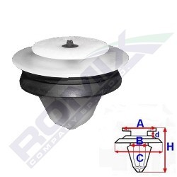 Clip, Zier- / Schutzleiste ROMIX C60439 ROMIX C60439: Heckzierleiste Daihatsu SIRION 2024