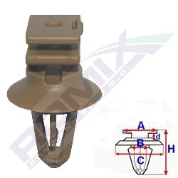 ROMIX Clip, trim / protective strip C60449 ROMIX C60449 Clip, trim / protective strip