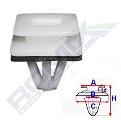 ROMIX Stopper, ehis- / kaitseliist C60517 ROMIX C60517 Tagaukse liist ja esiukse liist Honda HR-V II hind