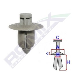 ROMIX Klips, pynte- / beskyttelseslist C60520 ROMIX C60520 Beskyttelseslist Volvo 945 Stasjonsvogn pris