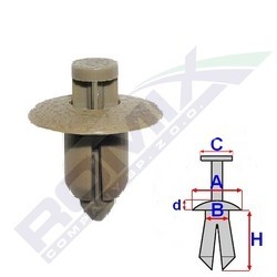 ROMIX Príchytka ozdobnej / ochran. liżty C60521 ROMIX C60521 Príchytka ozdobnej / ochran. liżty