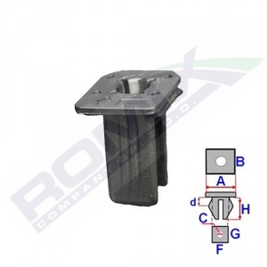 ROMIX Clip, størfanger C70318 C70318 Støtfanger holder TOYOTA TUNDRA ROMIX