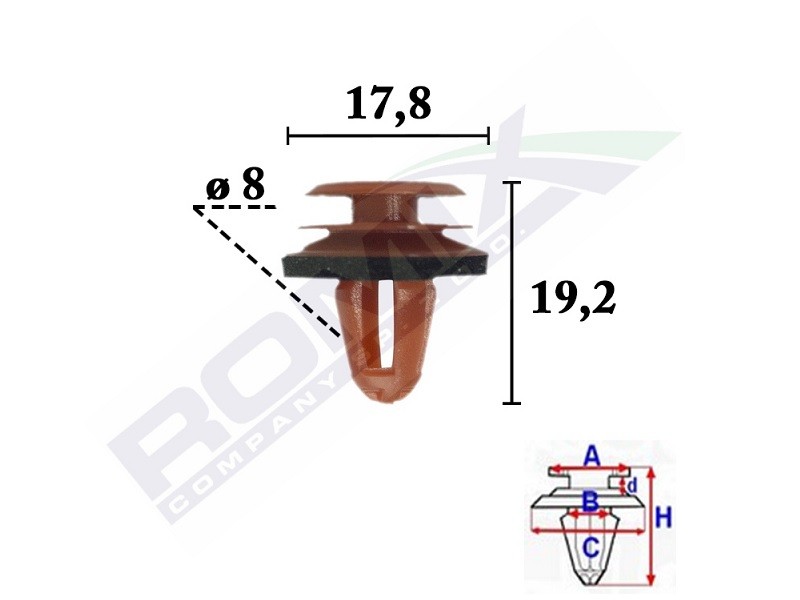 ROMIX Stopper, ehis- / kaitseliist C70333 ROMIX C70333 Tagaukse liist ja esiukse liist Seat ALTEA originaal