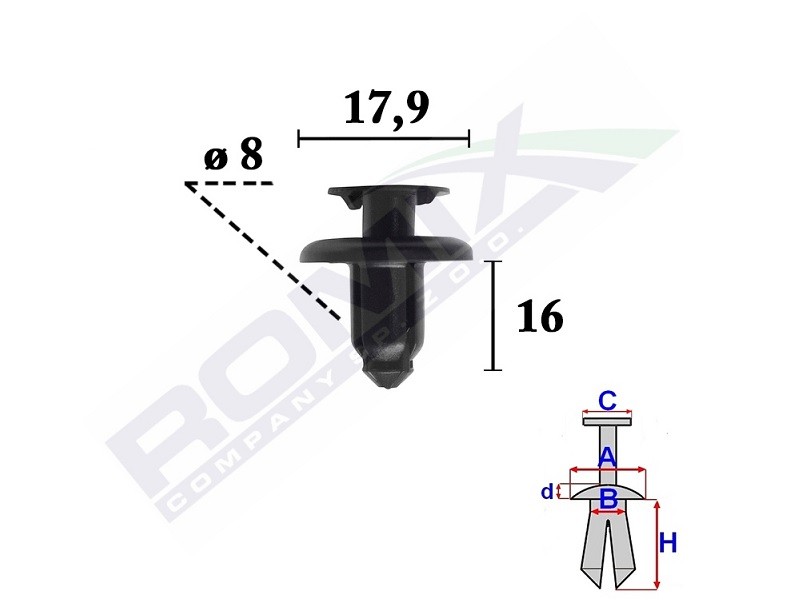 ROMIX Clip, Zier- / Schutzleiste C70346 C70346 Zierleisten KIA MAGENTIS ROMIX kaufen