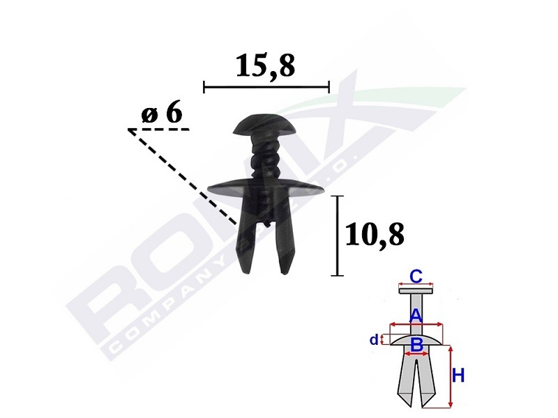 ROMIX Clips, side- / beskyttelseslister C70354 ROMIX C70354 originale W211 Pynteliste hvad koster