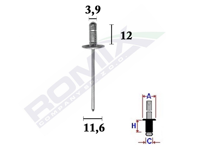 ROMIX Clip, listwa ochronna C70373 ROMIX C70373 Drzwi LEXUS IS SportCross 2005