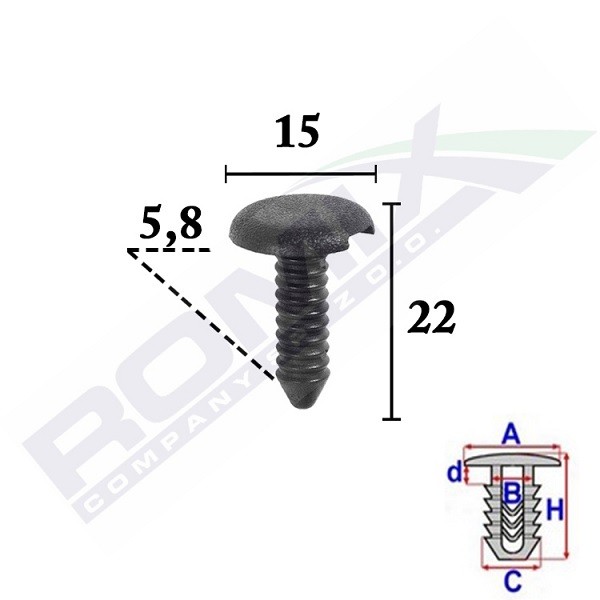 ROMIX Clip, list C70540 Byta Dörrlister Audi A3 8V7 kostnad ROMIX C70540
