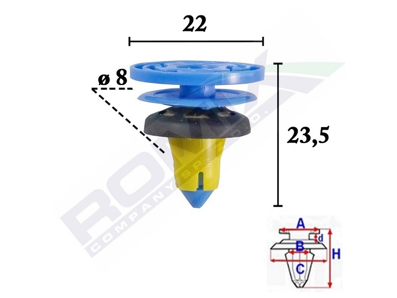 ROMIX Stopper, ehis- / kaitseliist C70575 ROMIX C70575 Stopper, ehis- / kaitseliist