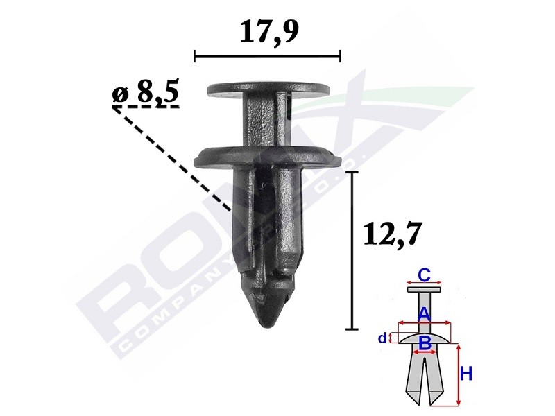 Clips, side- / beskyttelseslister ROMIX C70579 ROMIX C70579 Pynteliste TOYOTA CAMRY 2009