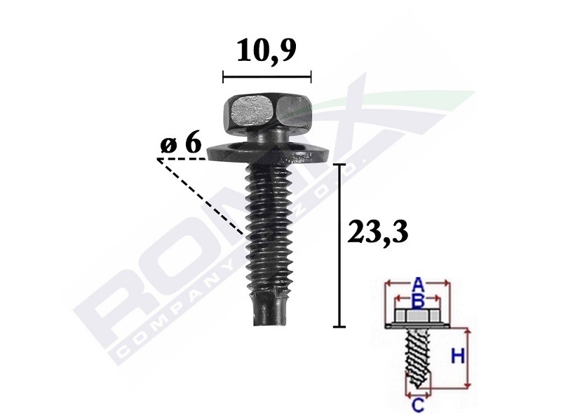 ROMIX Skruv / Bult C70591 ROMIX C70591 Skruv / Bult