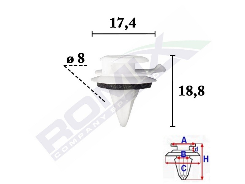 ROMIX Moldings / aizsarguzlika C70612 ROMIX C70612 Durvis Discovery 4 L319 2011