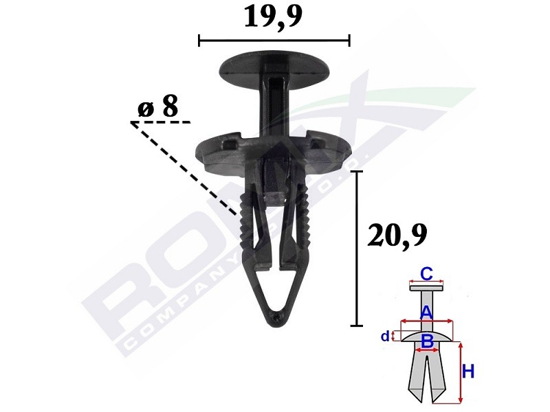 ROMIX Klips, pynte- / beskyttelseslist C70614 ROMIX C70614 originale Beskyttelseslist BMW X1 pris